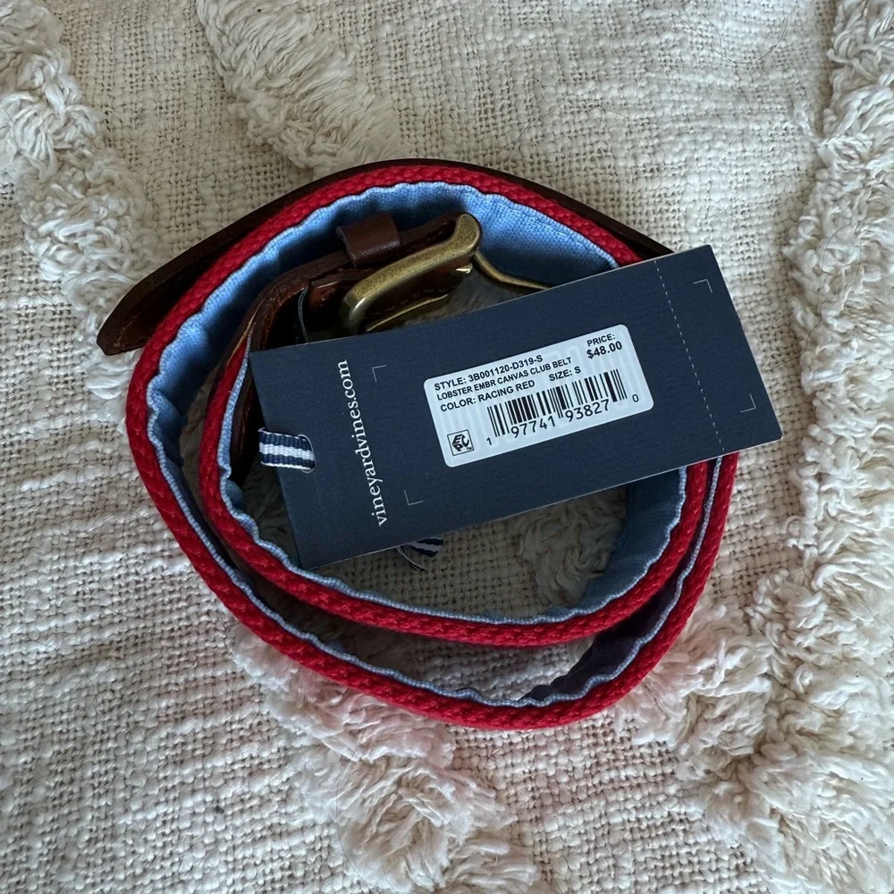 Boys Vineyard Vines Lobster Belt 🦞